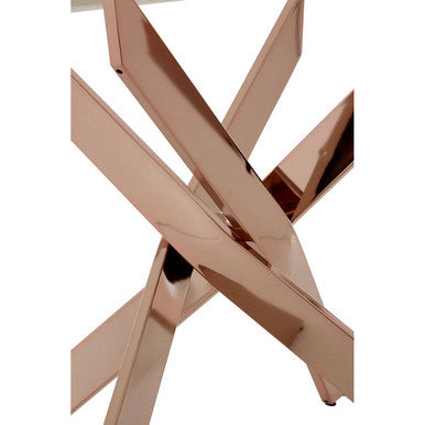 Allure Rectangular Rose Gold Dining Table