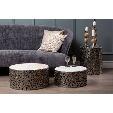 Reine 3 Seat Grey Velvet Sofa