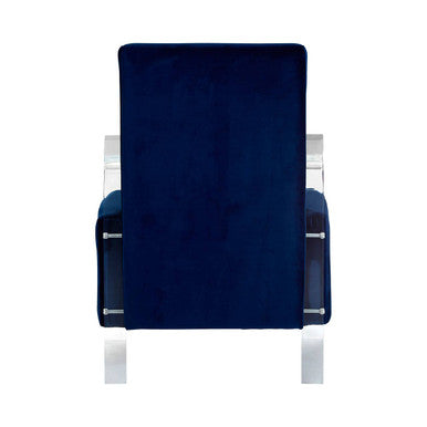 Clarence Blue Velvet Chair