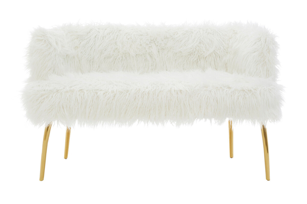 Clarence Natural Fur Effect Sofa