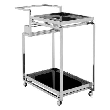 Novo 3 Tier Trolley With Silver Finish Frame