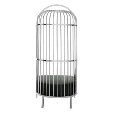 Eliza Silver Finish Dome Cage Chair