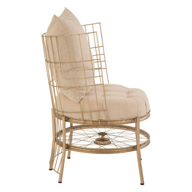 Mantis Champagne Gold Finish Chair