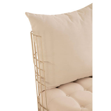 Mantis Champagne Gold Finish Chair