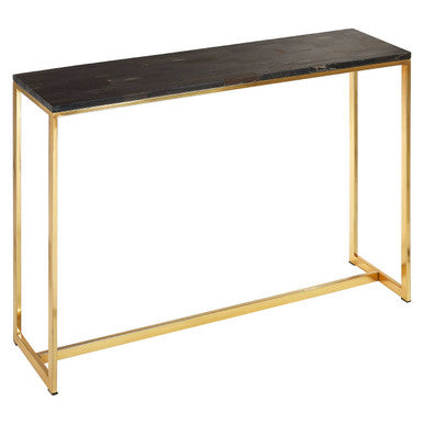 Relic Dark Petrified Wood Console Table