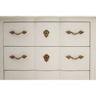 Loire 3 Drawer White Chest