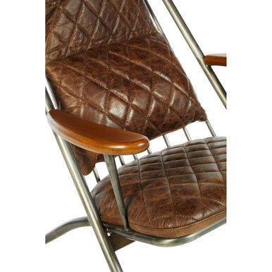 Hoxton Genuine Brown Leather Chair