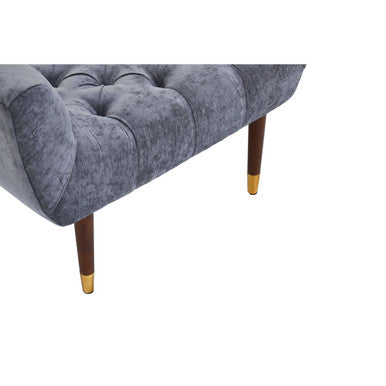 Shay Grey Chenille Stool