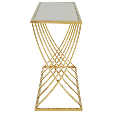 Reena Gold Console Table