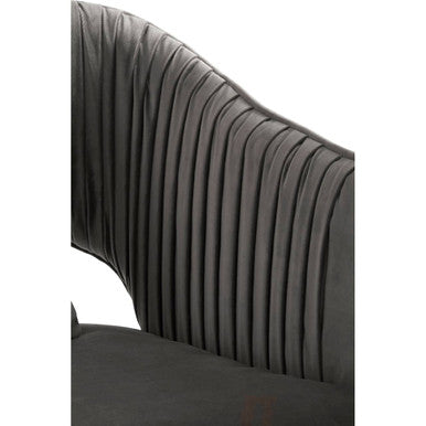 Hendricks Grey Velvet Sofa