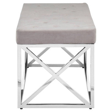 Allure Mink Tufted Bench