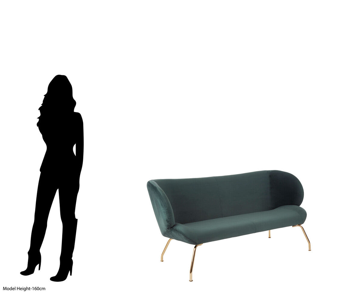 Kolding 2 Seat Green Sofa