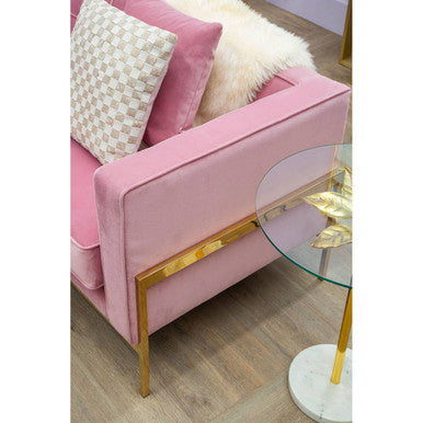 Rena 3 Seat Pink Sofa