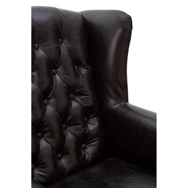 Victor Black Scroll Armchair
