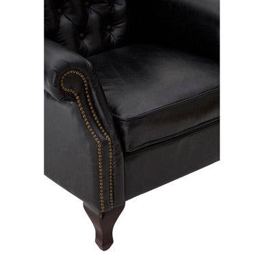 Victor Black Scroll Armchair