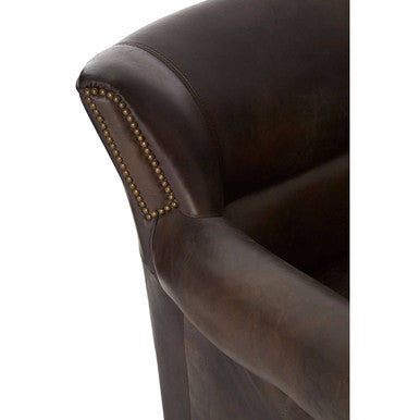 Victor Dark Grey Scroll Armchair