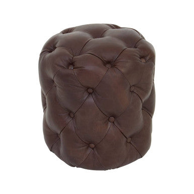 Victor Coffee Leather Stool