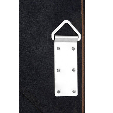 Fret Flat Wood Grey Finish Mirror