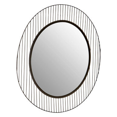 Trento Linear Lines Frame Wall Mirror