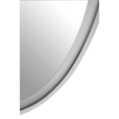 Avelino Illuminated Silver Oval Mirror