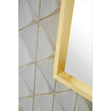 Siro Mango Wood Square Wall Mirror