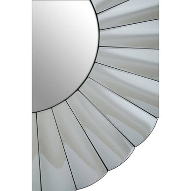 Jade Round Silver Wall Mirror