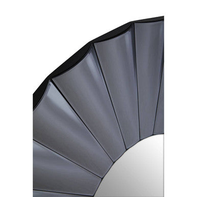 Jade Round Grey Wall Mirror