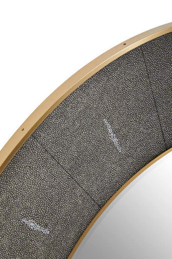 Deruta Grey Shagreen Wall Mirror