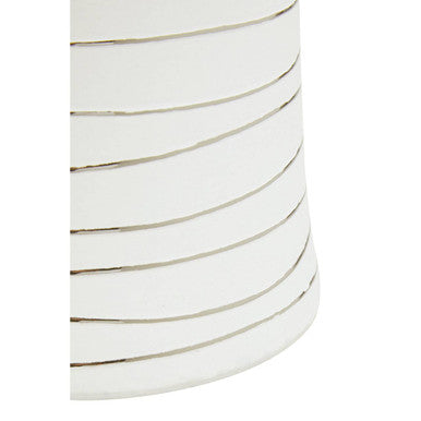 Haldis Small White Silver Ceramic Planter