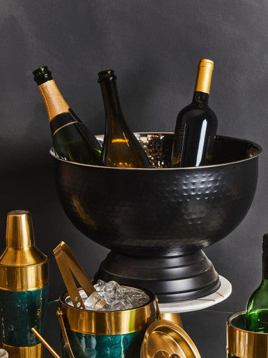 Ankara Black Finish Champagne Bowl