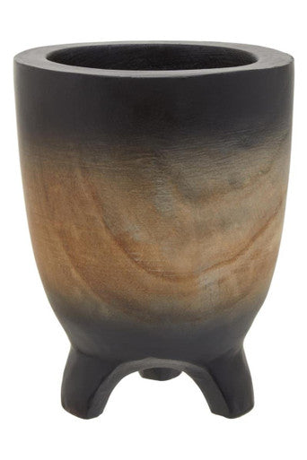 Arlo Small Wooden Black Ombre Planter