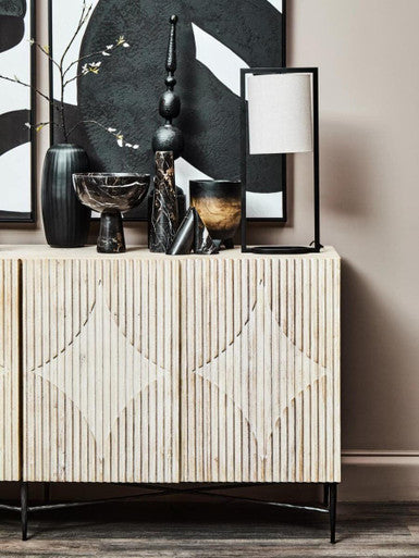 Arlo Small Wooden Black Ombre Planter