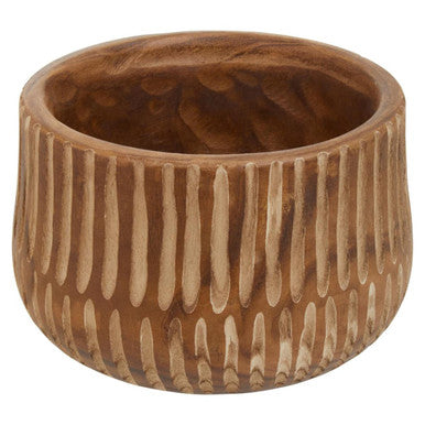 Arlo Large Brown And Natural Wooden Planter