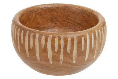 Arlo Small Brown And Natural Round Bowl.