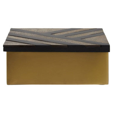Aris Small Black and Gold Storage Box