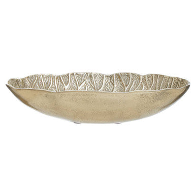 Salma Gold Finish Lotus Leaf Bowl