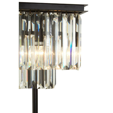 Kensington Townhouse Iron and Crystal Table Lamp