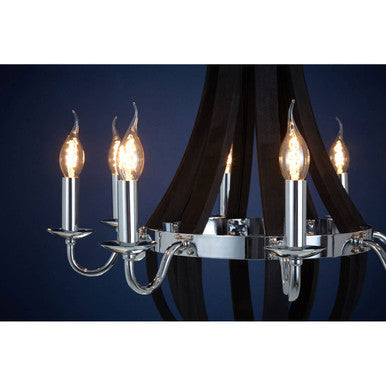 Kensington Townhouse Curved Chandelier