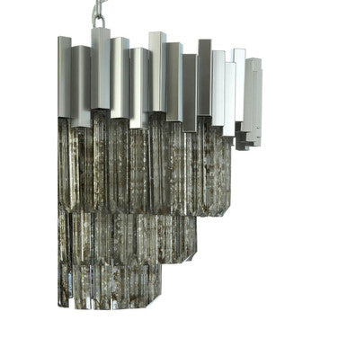 Lustra Small Nickel Painted Chandelier