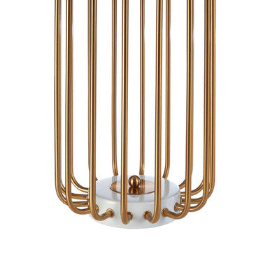 Zora Gold Caged Table Lamp