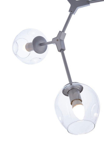 Abira 5 Arm Silver Finish Pendant Light