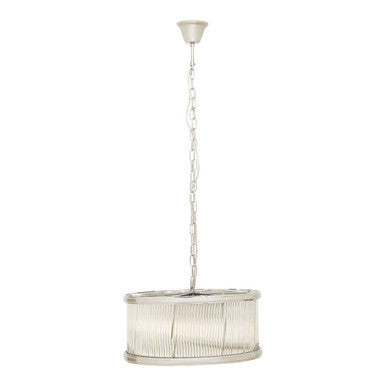Kensington Townhouse Nickel Pendant Light