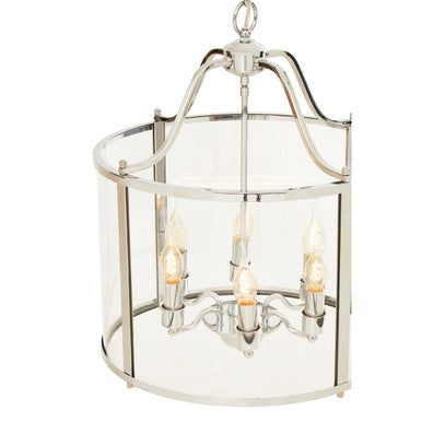 Hampstead 6 Bulb Chrome Pendant Light