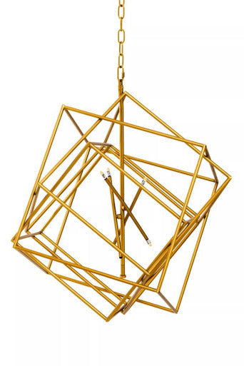 Kamara Brass Finish Six Bulb Pendant Light