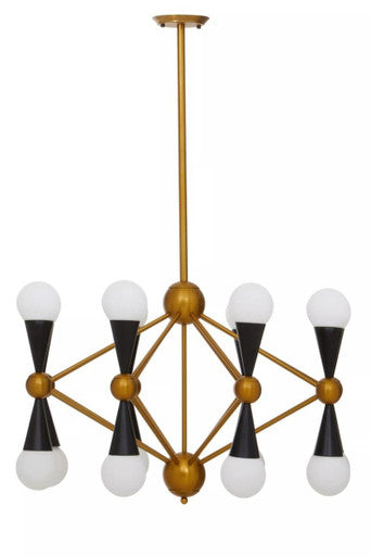 Orko Brass And Black Metal Pendant Light