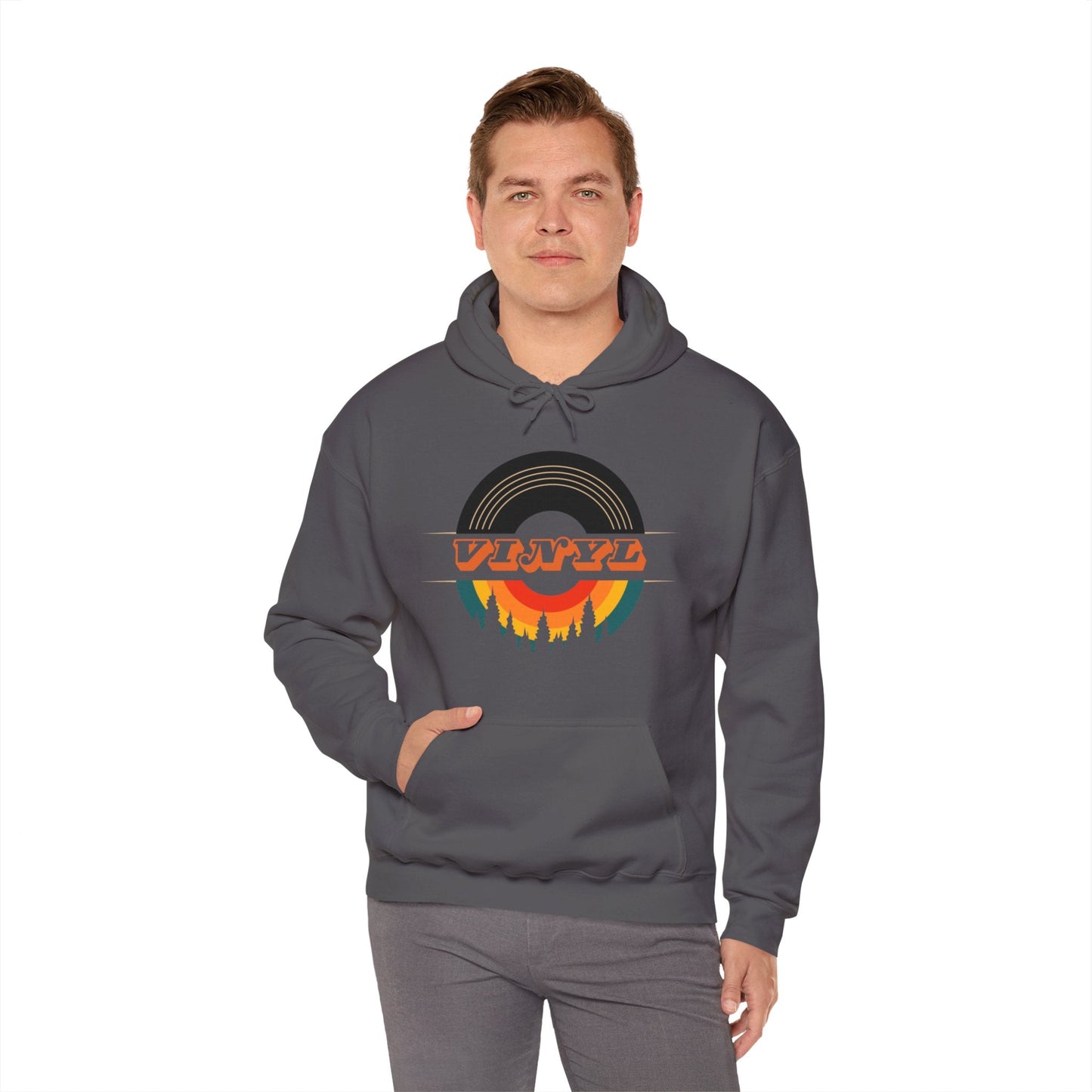 Vinyl Record Logo Men's Hoodie