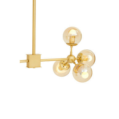 Abira Gold 8 Arm Pendant Light