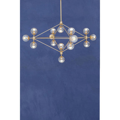 Abira Fifteen Arm Gold Finish Pendant Light