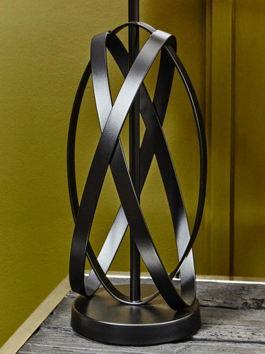 Zaina Black Cross Table Lamp