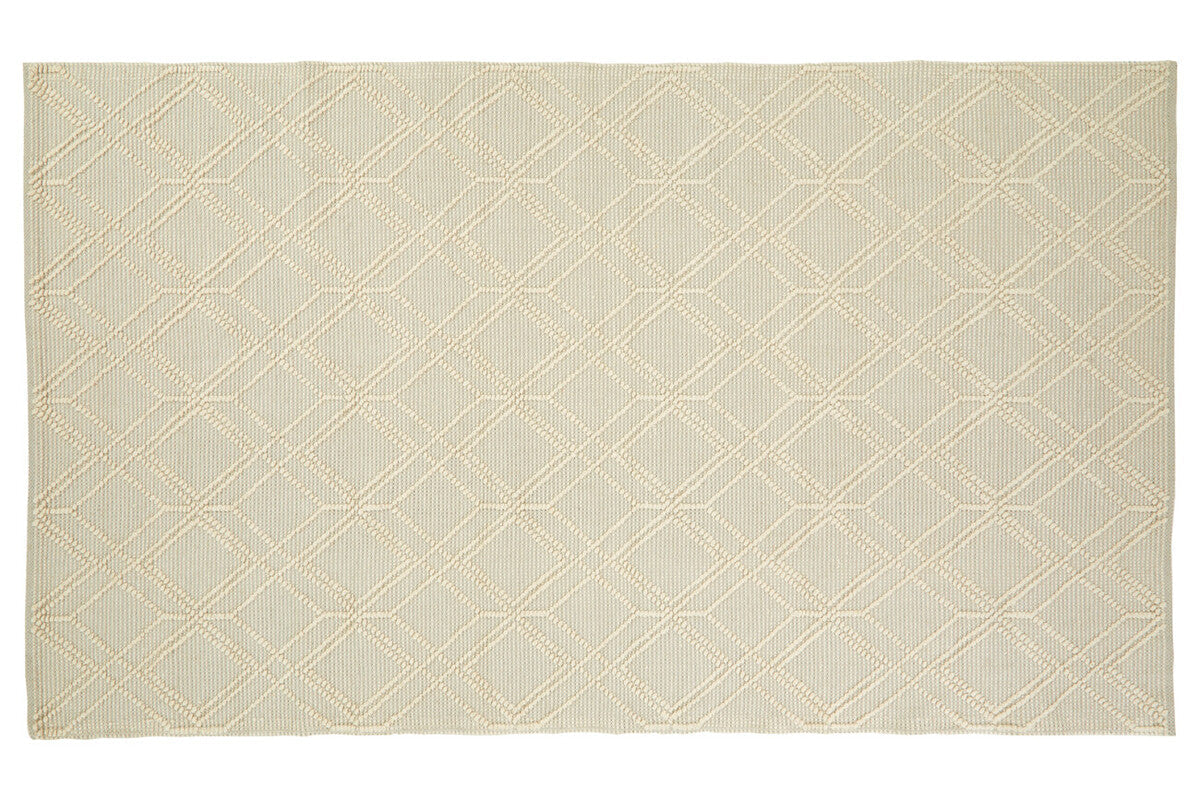Bosie Jango Large Geometric Ivory Rug
